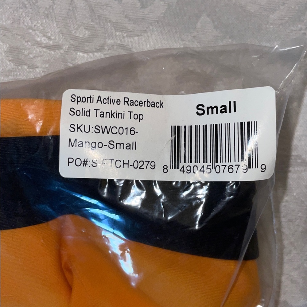 NWT Sporti Active Racerback Tankini Top. Size S - Picture 3 of 3